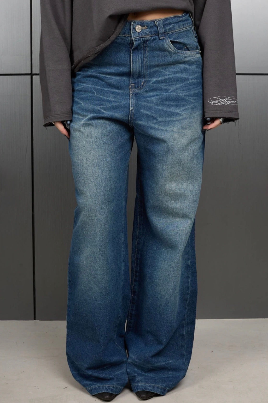 Jean Baggy West Blue