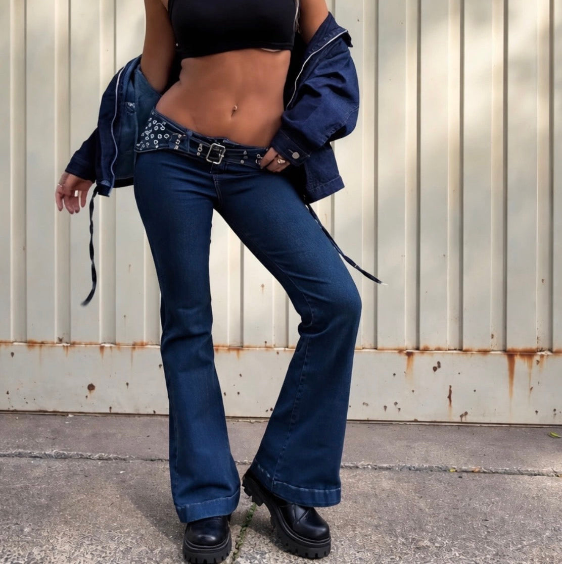 Jean Cinturón Eyelet