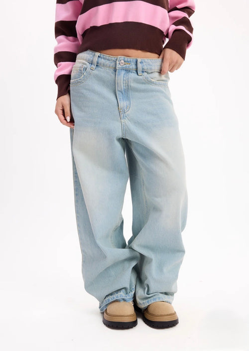 Jean Baggy Star tiro bajo