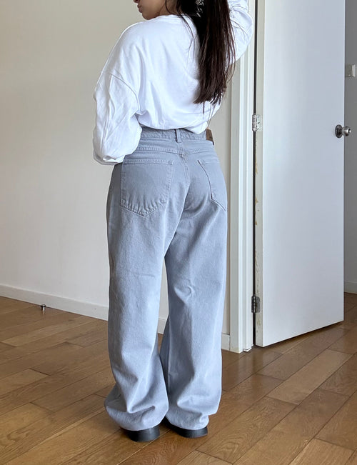 Jean Baggy Grey Washed