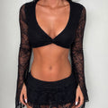 Top Encaje Vixen Black