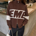 Campera Tejida EME Chocolate