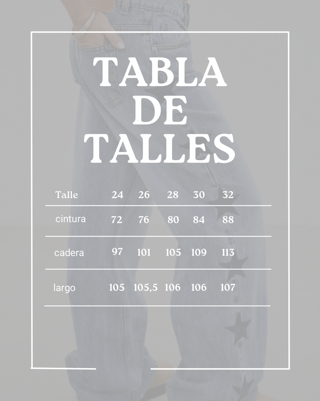 Jean Wide Leg Tiro Bajo Stars Grey
